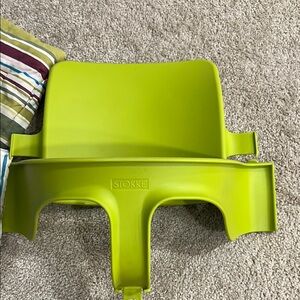 Stokke green baby chair attachment